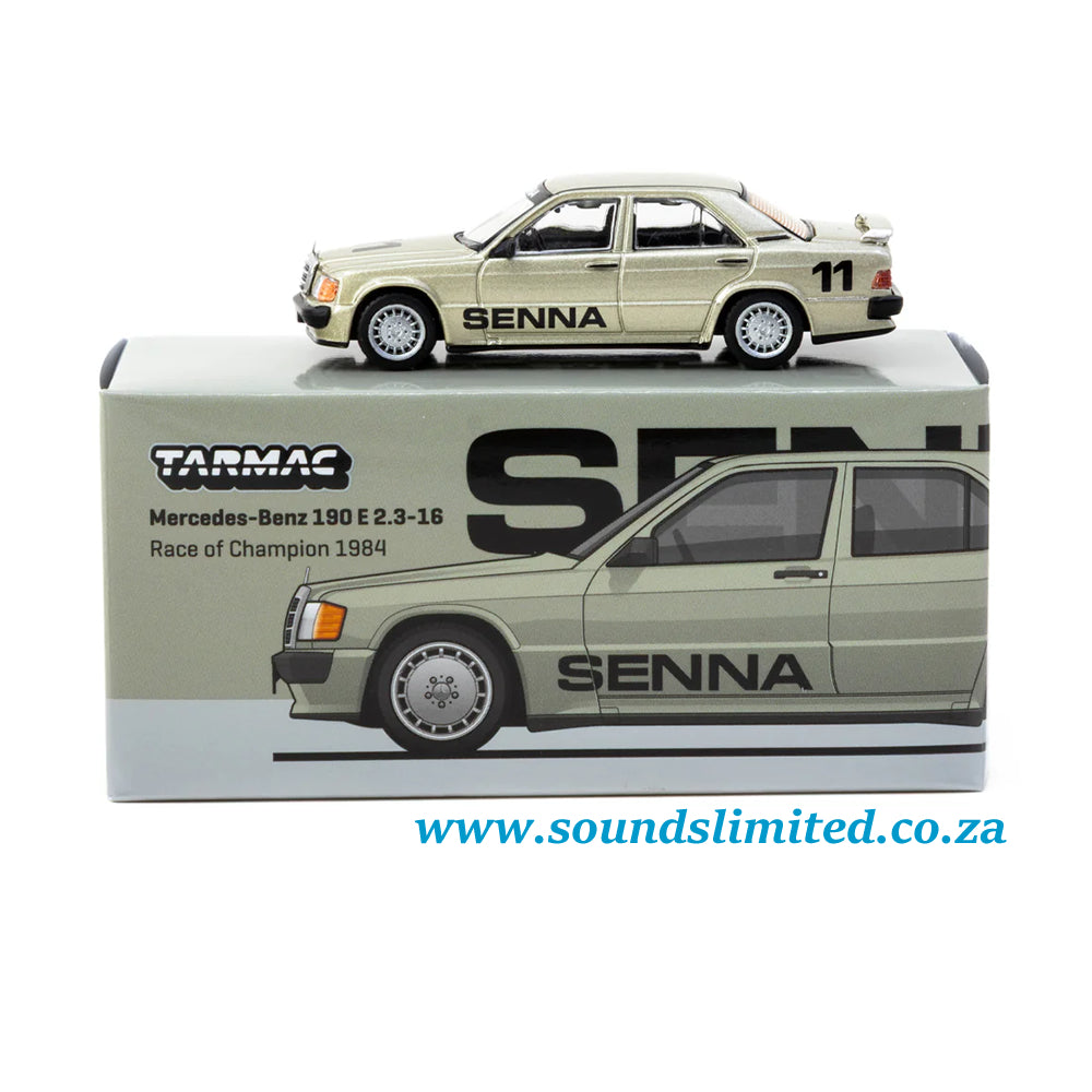 Tarmac Works Mercedes-Benz 190 E 2.3-16 Race Of Champions 1984 Senna T64G-047-84ROC11