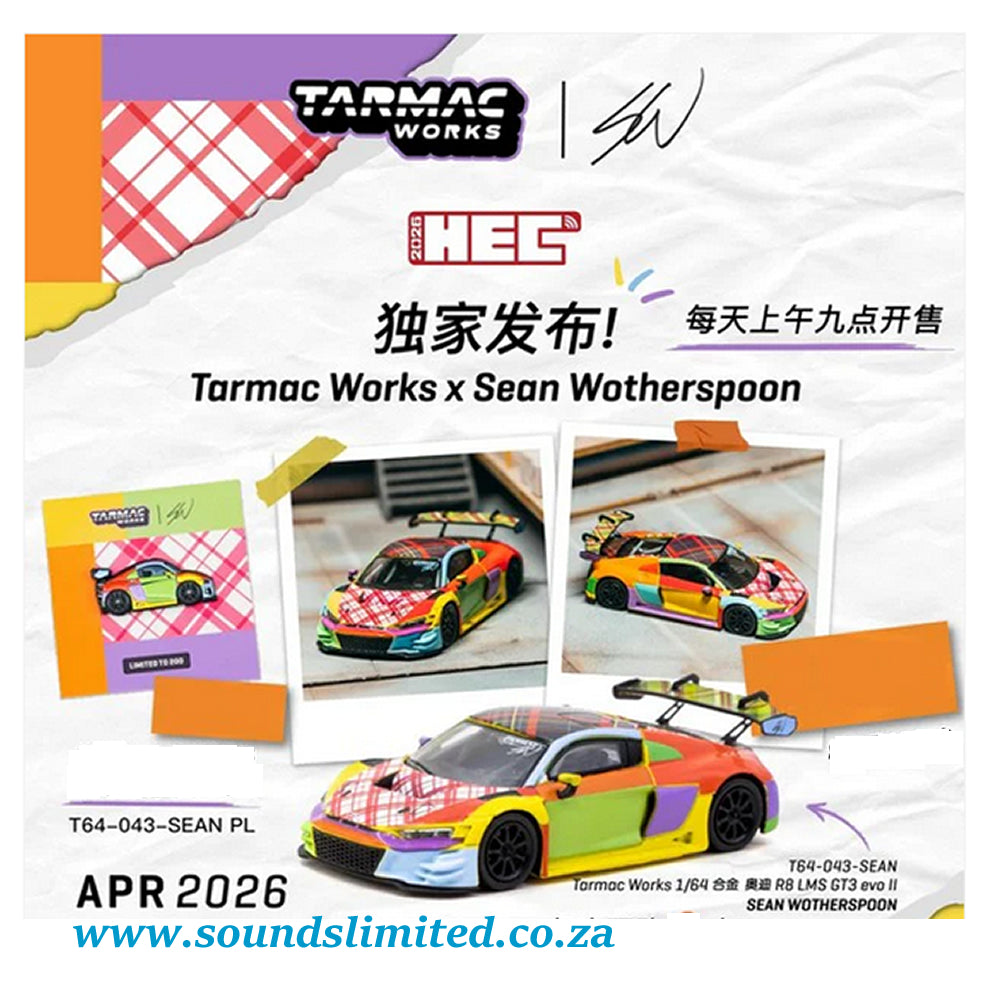 Tarmac Works Schuco Audi LMS GT3 EVO II Beijing HEC 2026 Sean Wotherspoon T64-043-SEAN