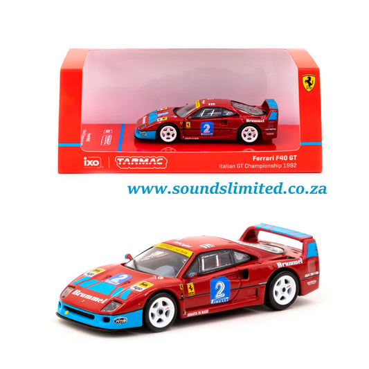 Tarmac Works Ferrari F40 GT #2 Italian GT 1992 T64-076-92IGT02
