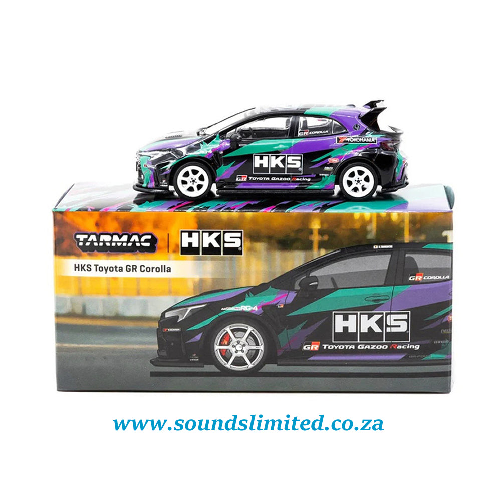 Tarmac Works GLOBAL64 HKS Toyota GR Corolla T64G-066-HKS