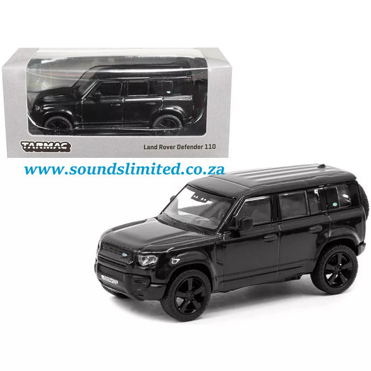 Tarmac Works Land Rover Defender 110 Black Metallic "Global64" Series
