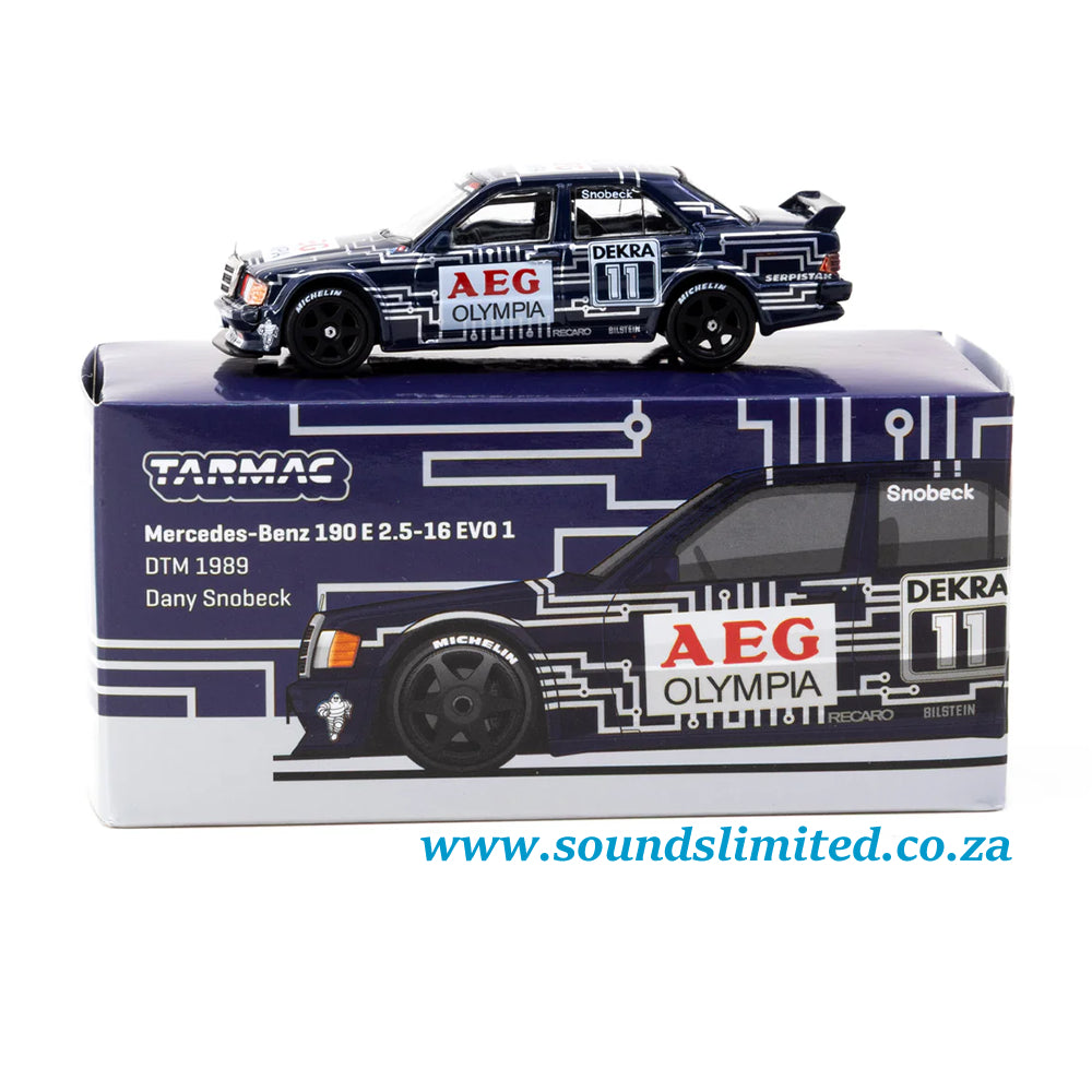 Tarmac Works Mercedes-Benz 190 E 2.5-16 EVO 1 DTM 1989 Dany Snobeck T64G-057-89DTM11