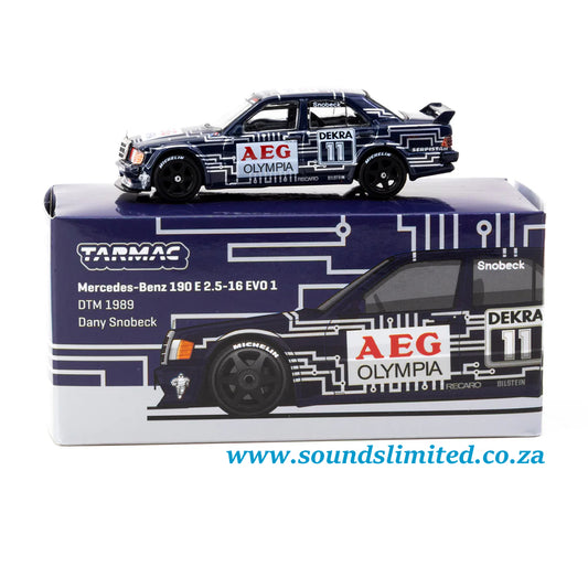 Tarmac Works Mercedes-Benz 190 E 2.5-16 EVO 1 DTM 1989 Dany Snobeck T64G-057-89DTM11