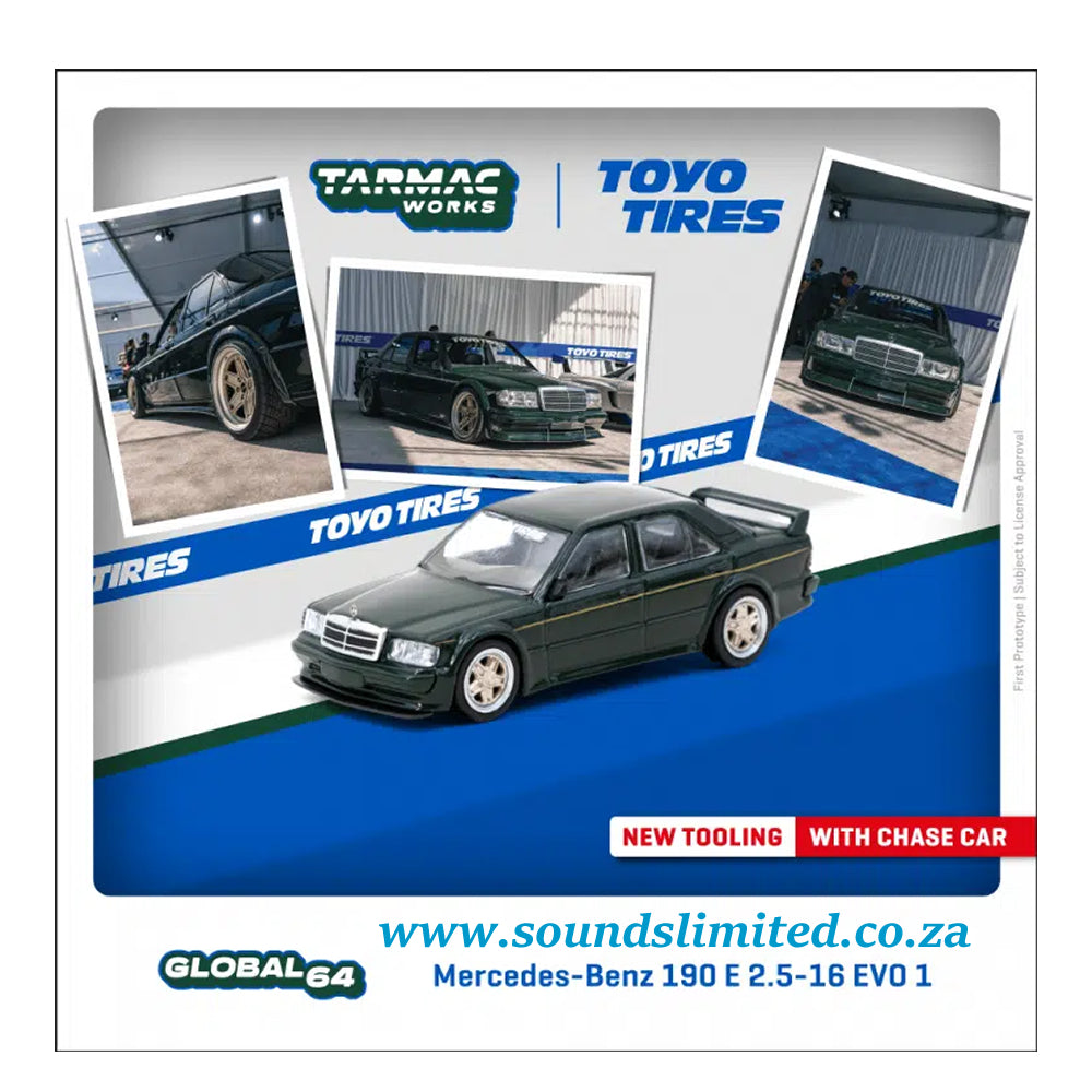Tarmac Works Mercedes-Benz 190 E 2.5-16 Evo 1 Toyo Tyres Black T64G-057-TOYO