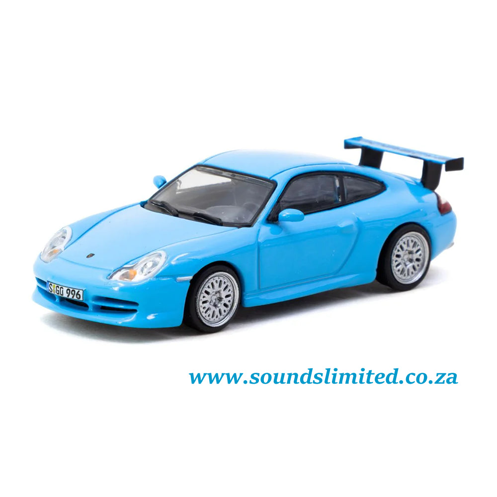 Tarmac Works X iXO Models Porsche 911 GT3 (type 996) Light Blue GLOBAL64 T64G-069-BL