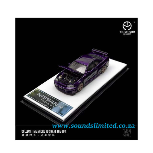 TimeMicro 1:64 Nissan GTR R34 limited edition Diecast Model Car