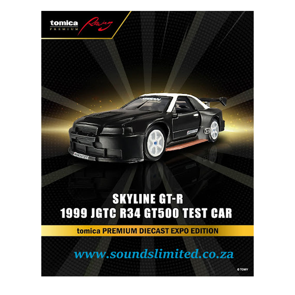 Tomica Premium Diecast Expo 2025 Nissan Skyline GT-R JGTC R34 GT500 Test Car Exclusive Limited Edition