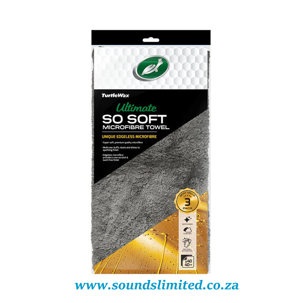 Turtle Wax Ultimate So Soft Microfibre Towels (3-Pack) 54068