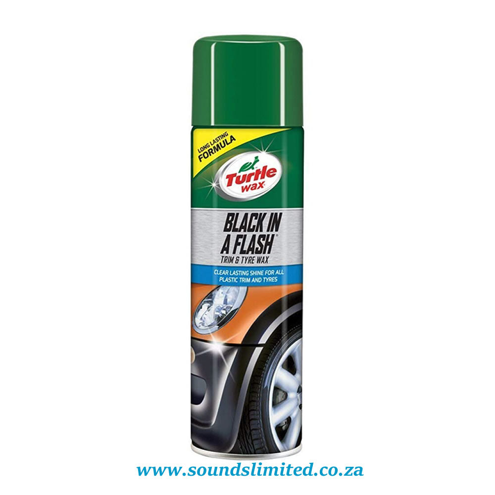 Turtle Wax – Black In A Flash Trim & Tyre Wax Aero 500ml 7615