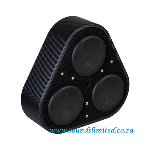 Vibe BLACKAIRP8-V6 Black Air Wheel Well Triple 8 Inch Passive Radiator Subwoofer Enclosure