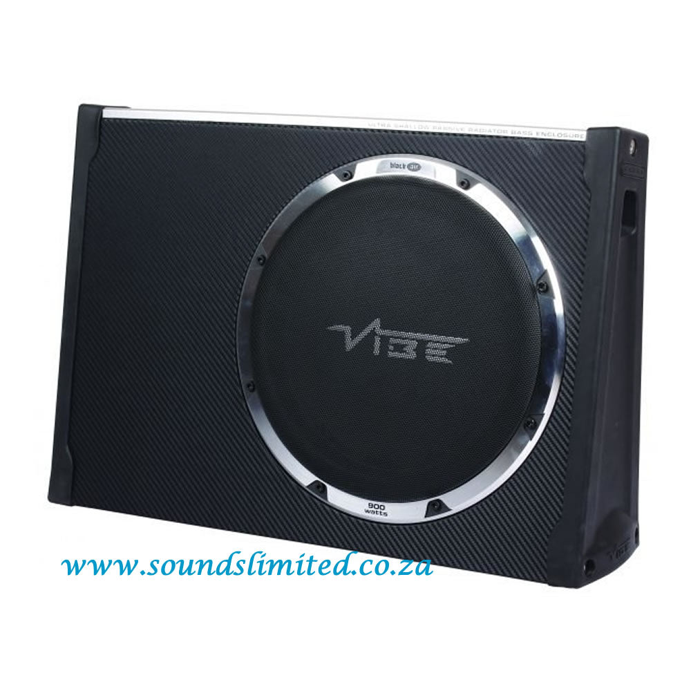 Vibe BLACKAIRT12S-V6 Black Air Slimline 12 inch Passive Radiator Subwoofer Enclosure