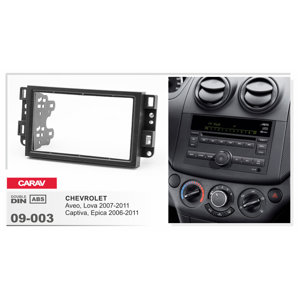 Carav 09-003 Chev Aveo, Captiva In-Dash Car audio installation kit