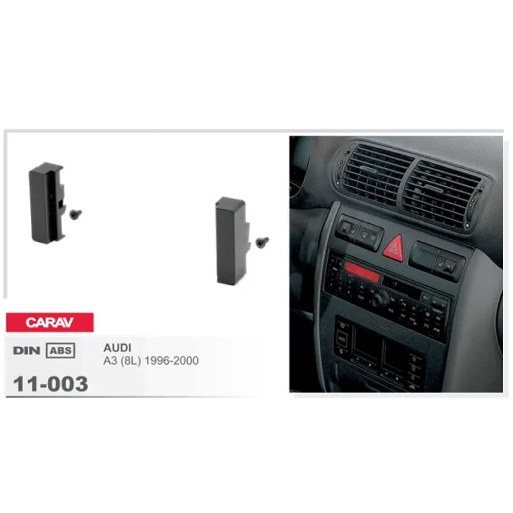 Carav 11-003 Audi A3 In Dash Car Radio Trimplate