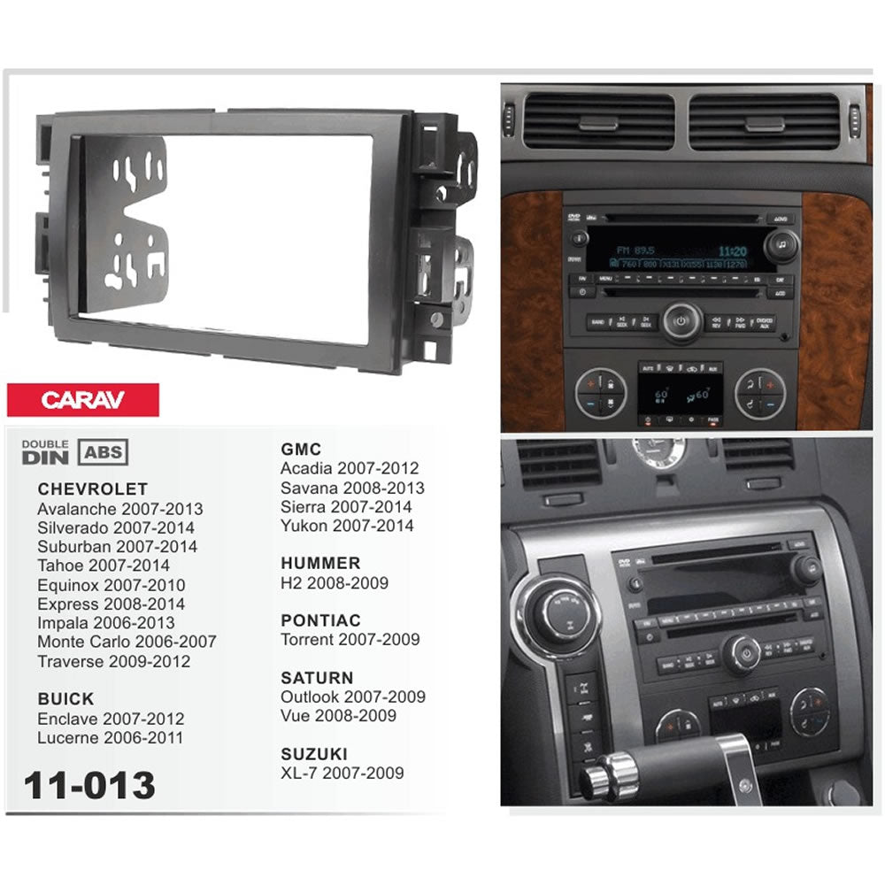 Carav 11-013 Hummer H2 In-Dash Car audio installation kit