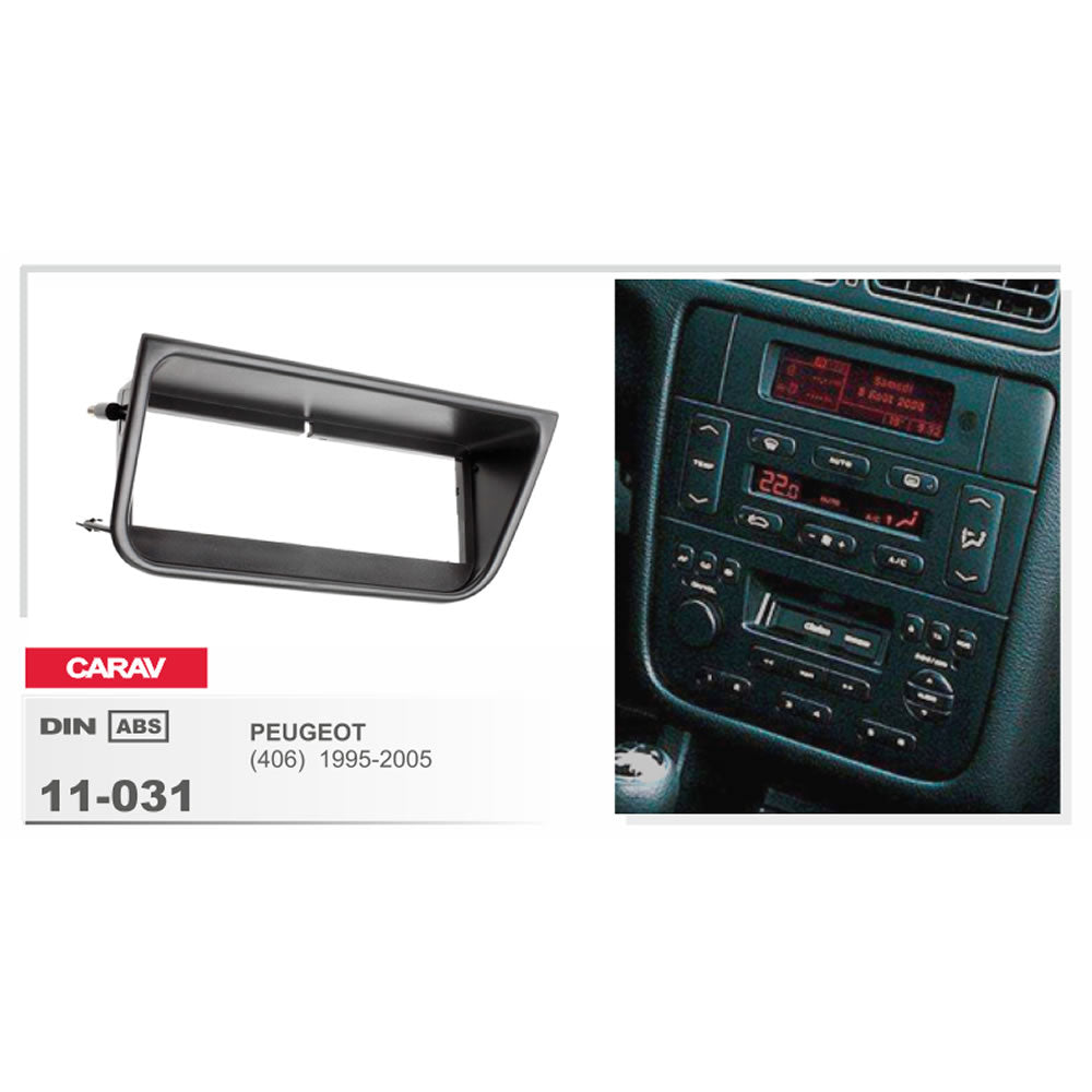 Carav 11-031 Peugeot 406 In Dash Car Radio Trimplate