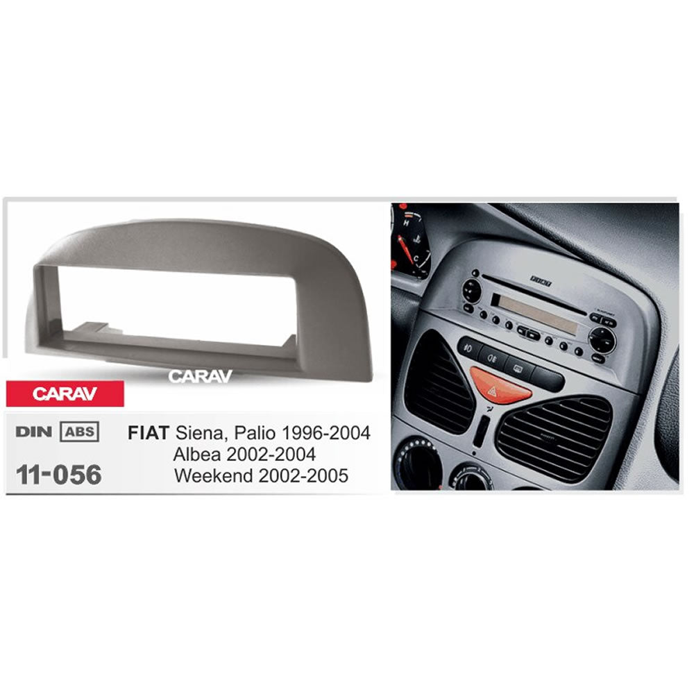 Carav 11-056 Fiat Siena, Palio In Dash Car Radio Trimplate