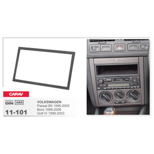 Carav 11-101 VW, Merc In Dash Car Radio Trimplate