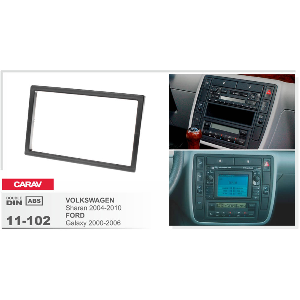 Carav 11-102 Ford, VW In-Dash Car audio installation kit (Radio Trim)