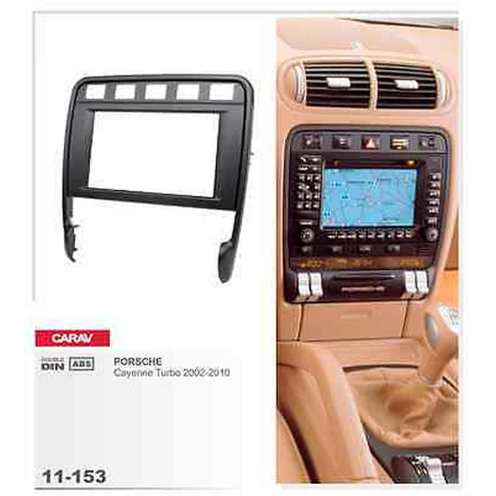 Carav 11-153 Porsche Cayenne In Dash Car Radio Trimplate