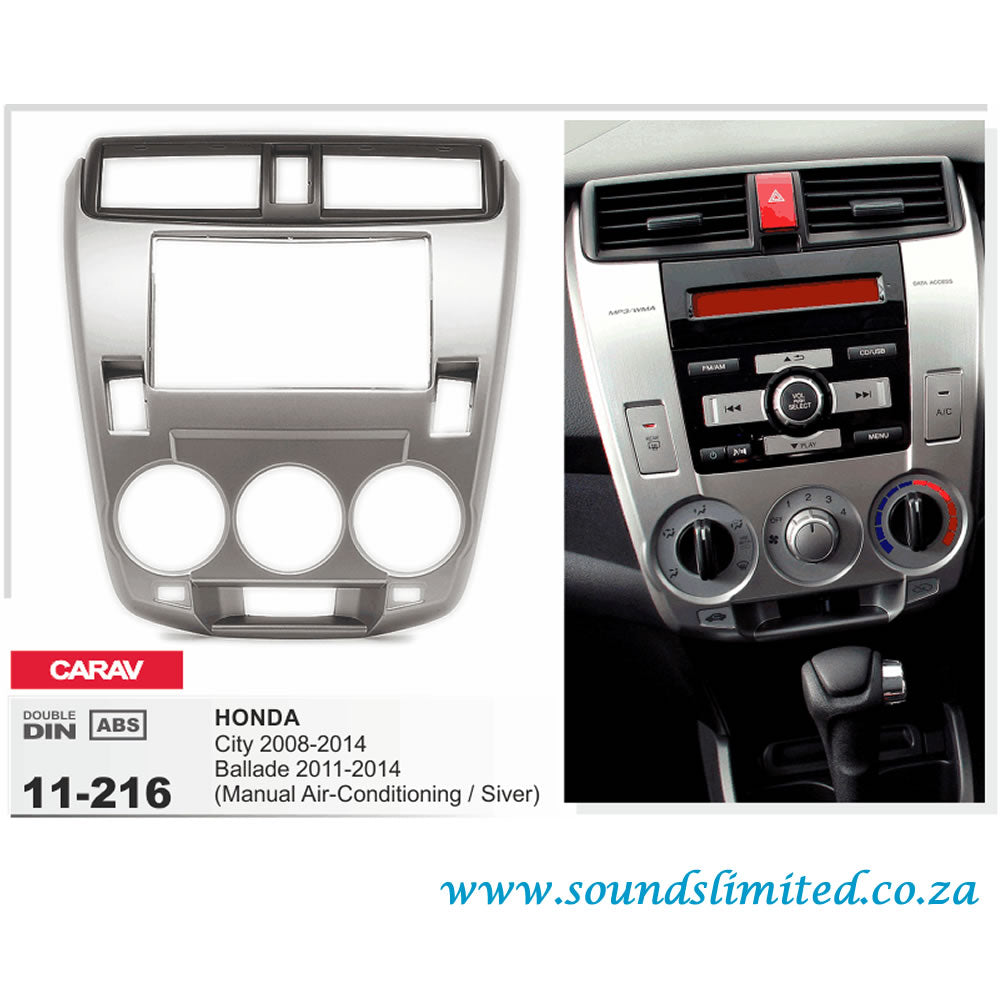 Carav 11-216 HONDA City 2008+ Ballade In Dash Car Radio Trimplate