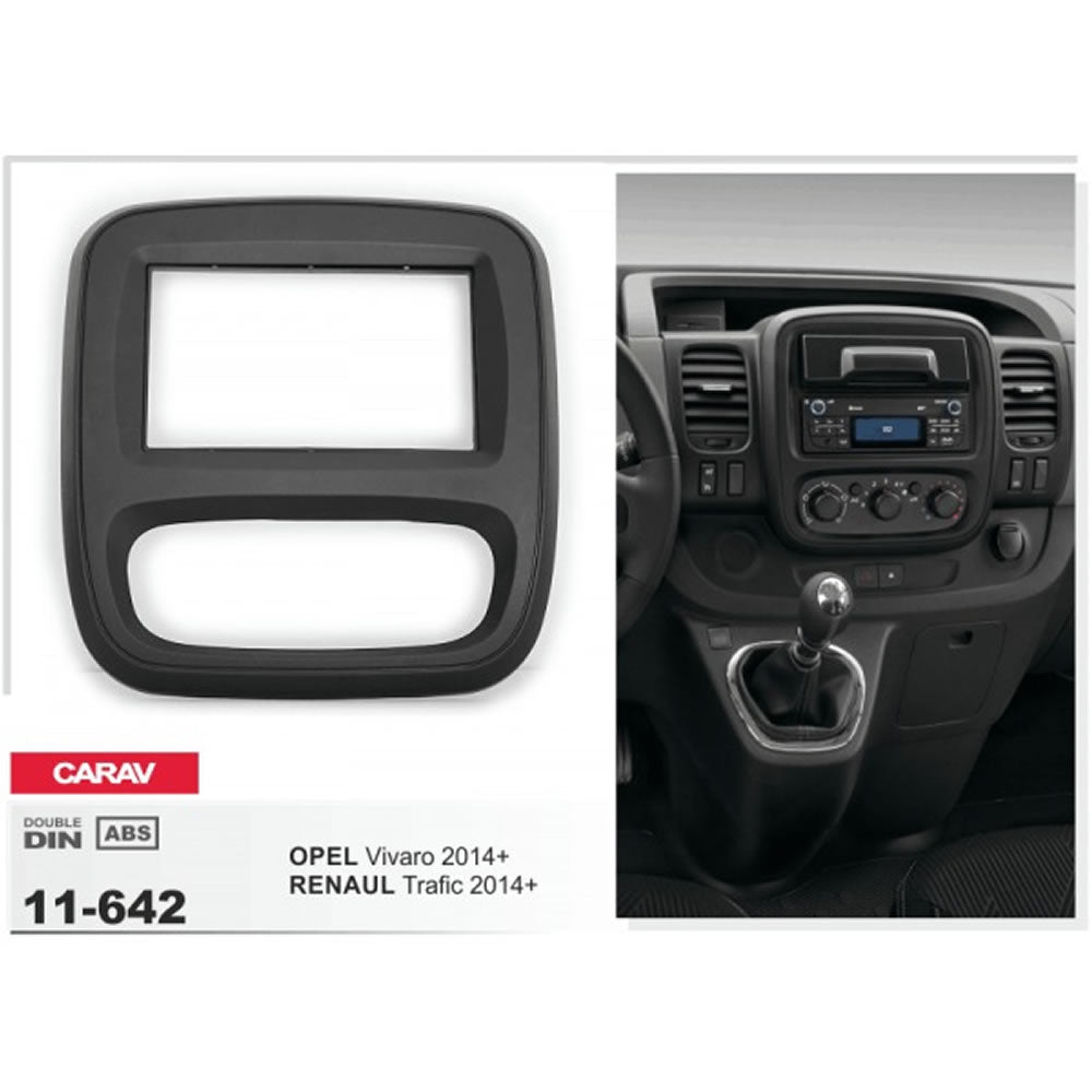 Carav 11-642 Opel Vivaro, Renault Trafic In-Dash Car audio installation kit (Radio Trim)