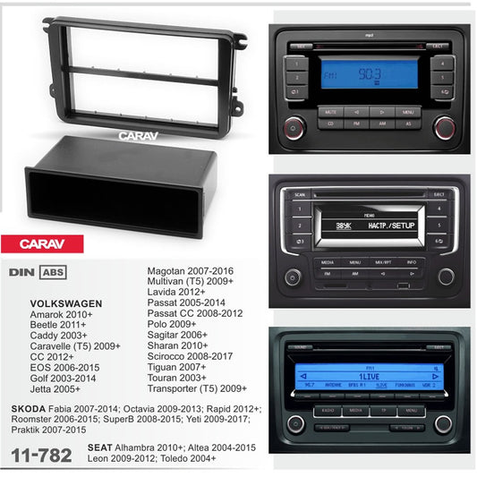 Carav 11-782 VW, Skoda, Seat In-Dash Car audio installation kit (Radio Trim)