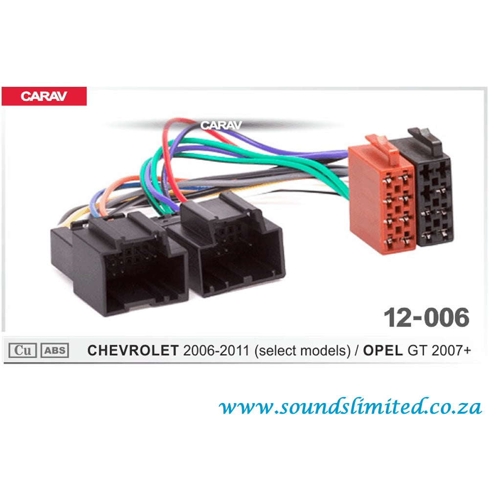 Carav 12-006 Chev, Opel ISO Harness FOR Car Audio Installation