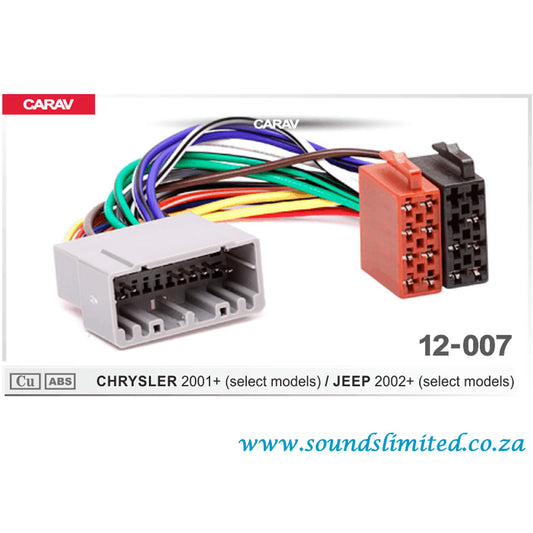 Carav 12-007 Chrysler, Jeep ISO Harness for Car Audio Installation