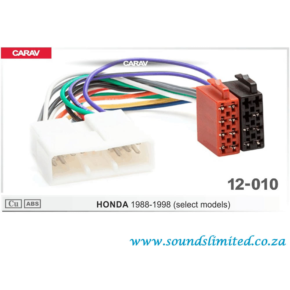 Carav 12-010 Honda ISO Harness for Car Audio Installation