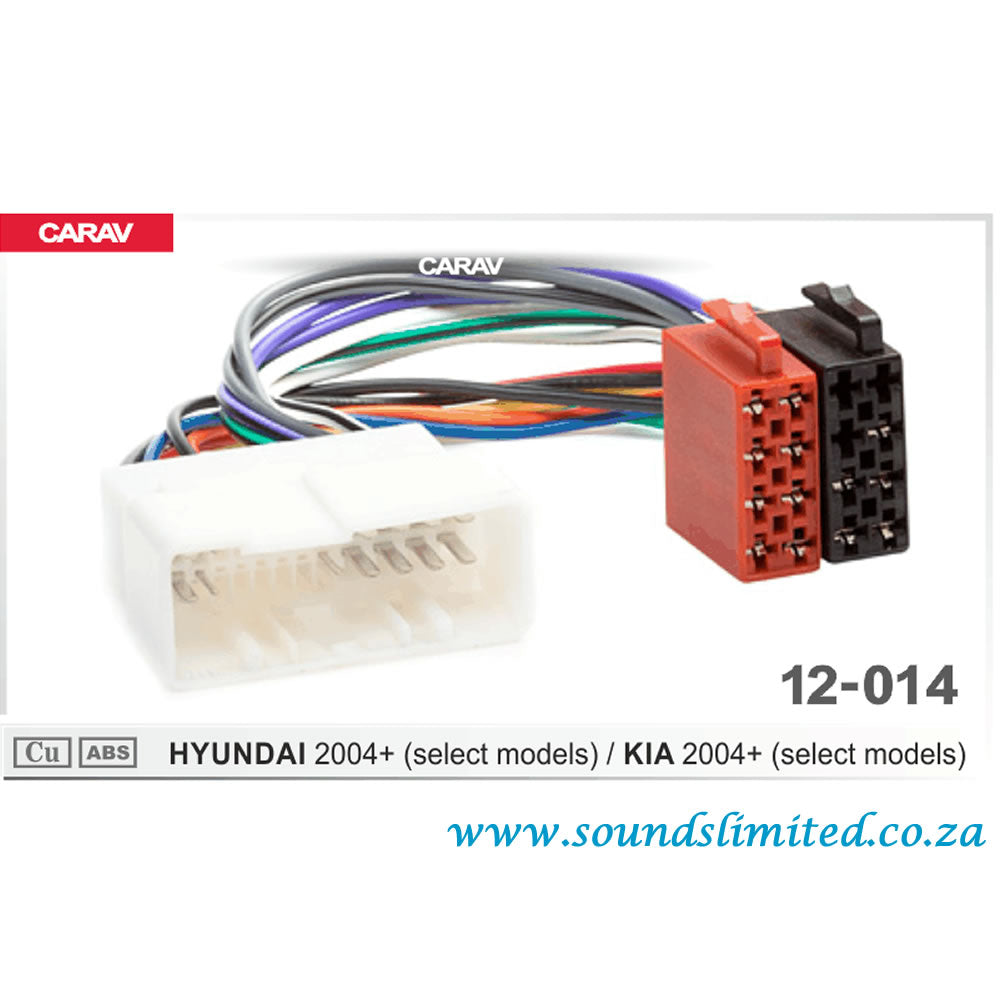 Carav 12-014 Hyundai, Kia ISO Harness for Car Audio Installation