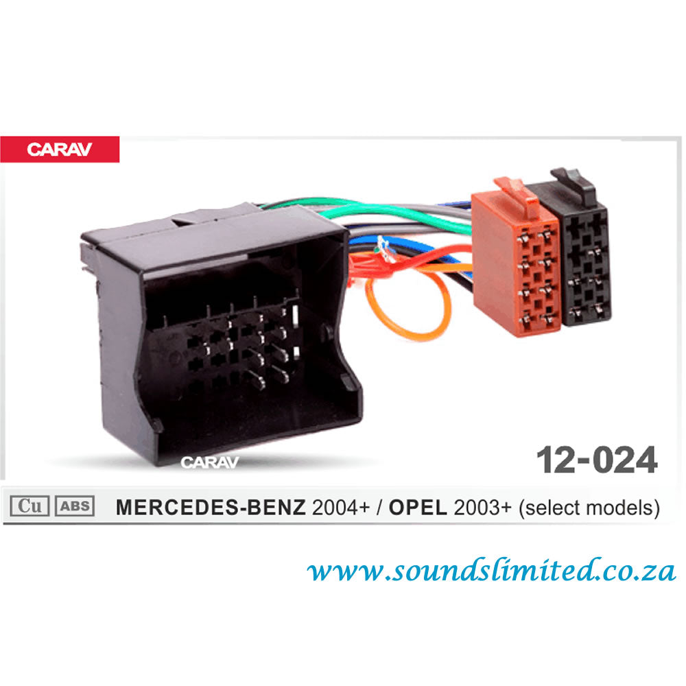 Carav 12-024 Merc ISO Harness for Car Audio Installation