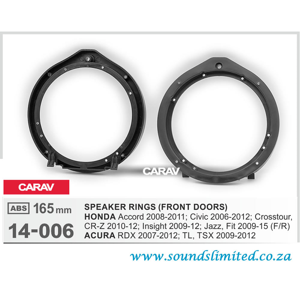 Carav 14-006 - Speaker Rings Car Audio Installation
