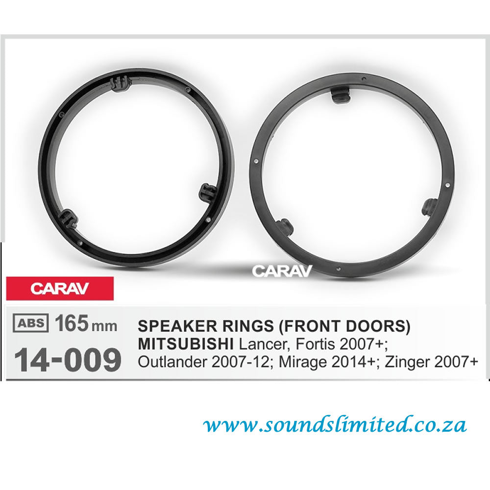Carav 14-009 - Speaker Rings Car Audio Installation