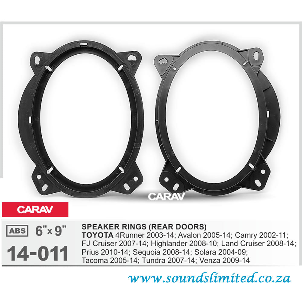 Carav 14-011 - Speaker Rings Car Audio Installation