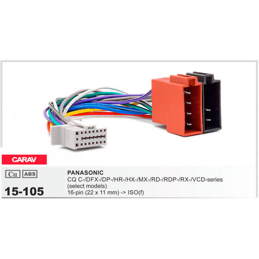Carav 15-105 - Harness for Panasonic Radio / Head Unit