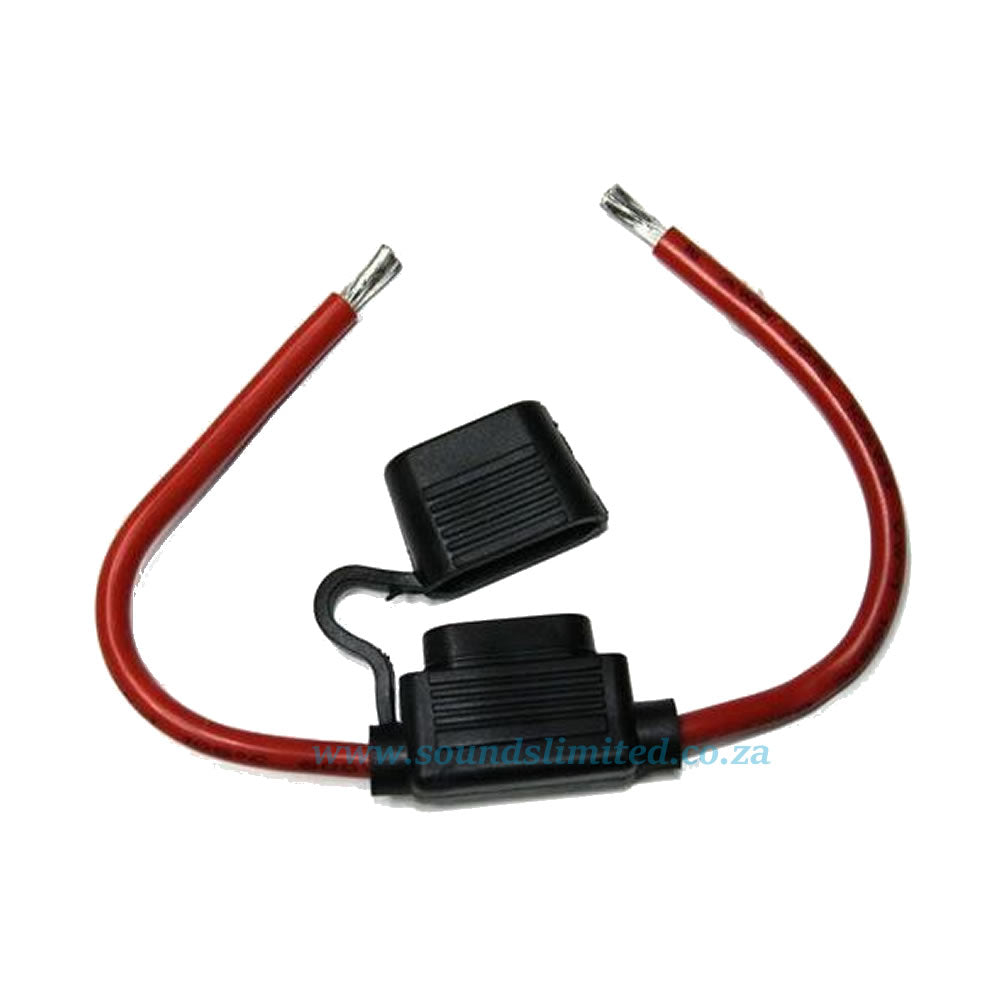 In-Line blade Fuse Holder - Red