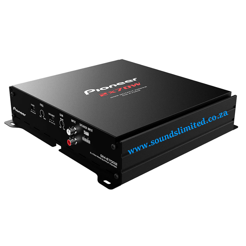 Pioneer GM-E7002 2 Channel Bridgeable Amplifier with Bass Boost