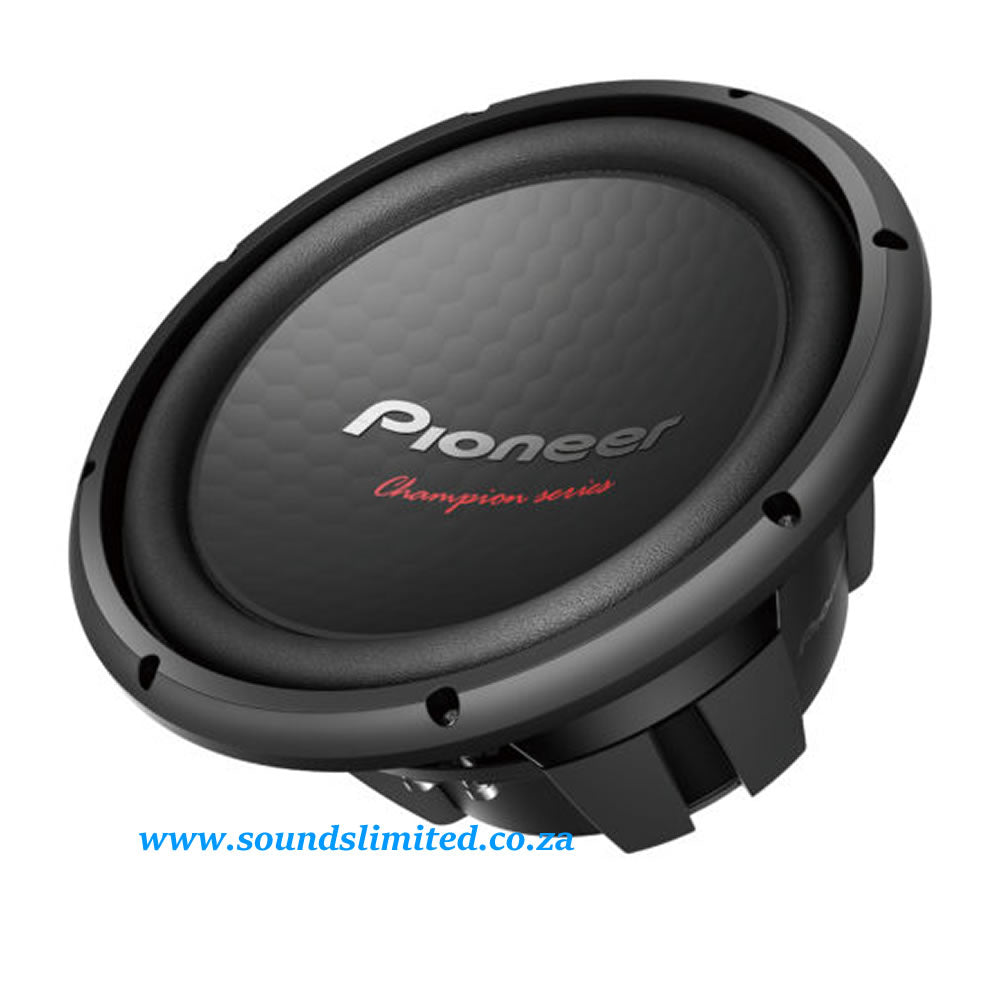 Pioneer 1600w TS-W312S4  “Champion” Series 12″ Subwoofer with Single 4 Ohm Voice Coil