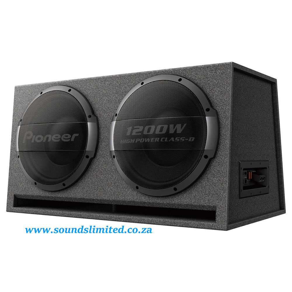 Pioneer TS-WX1220AH Dual 12" Ported Enclosure Active Subwoofer with Built-in Amplifier