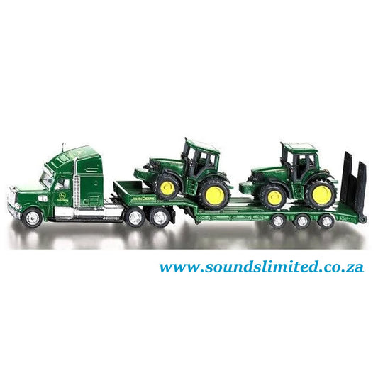 siku 1837 1/87 US Truck and Low Loader with John Deere 6820 Tractors