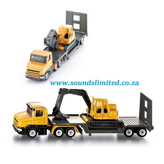 siku Low Loader with Excavator 1611