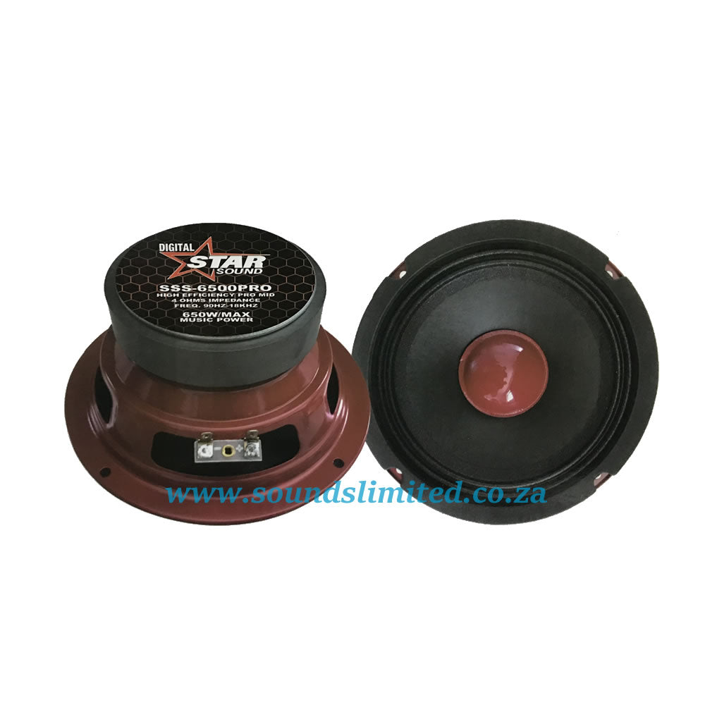 Starsound Digital SSS-6500PRO 6' Pro Mids 650w