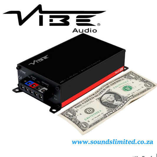 Vibe POWERBOX 400.1M Class D compact Monoblock 800 Watts 1 Ohm Car Amplifier