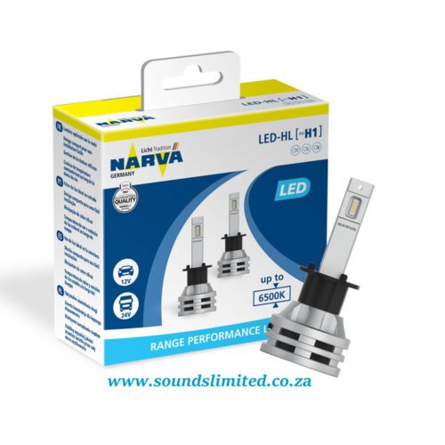 NARVA Germany H1 Range Performance LED Headlight Bulb Set (12V/24V/19W)