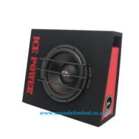 targa 6 inch twin subwoofer with enclosure combo