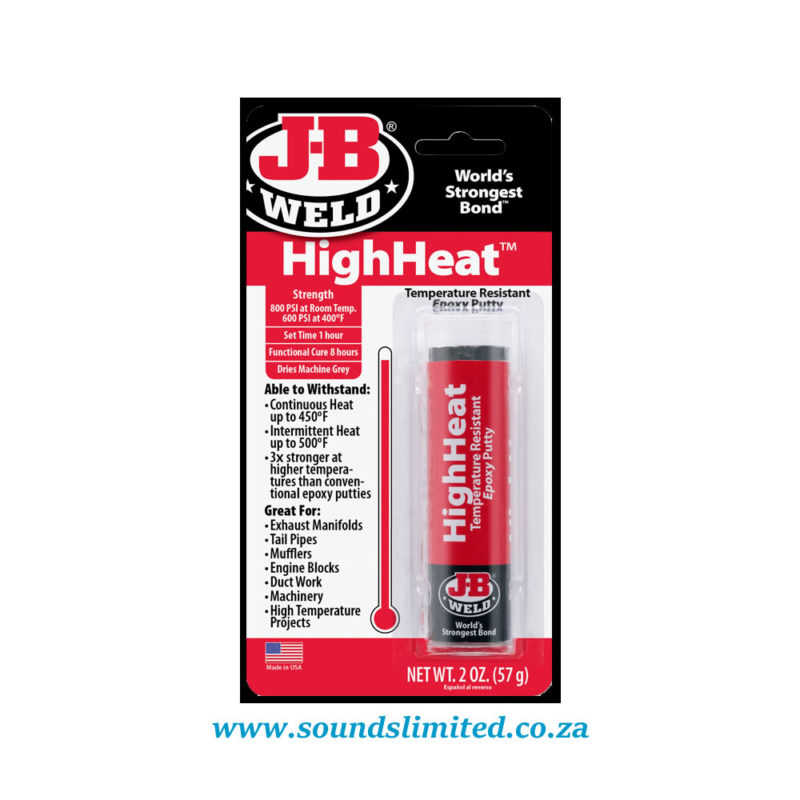 J-B Weld JBW8297 HighHeat Epoxy Putty – Sounds Limited