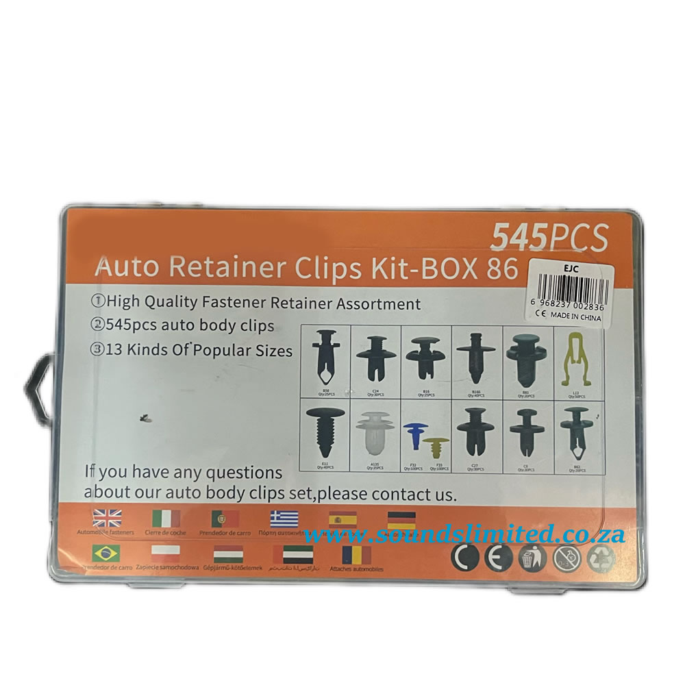 SL Box 86 545pcs Auto Retainer Panel Clips – Sounds Limited
