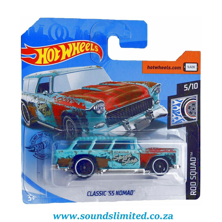 Hot Wheels Classic 55 Nomad 510 Blue Short Card Sounds Limited 7626