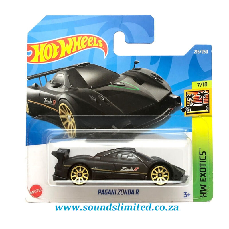 Hot Wheels Pagani Zonda R Black Hw Exotics Short Card Hct