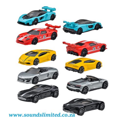 Hot Wheels Themed Automotive Assortment, Inter-National Super Car Set of 5 - Image 2